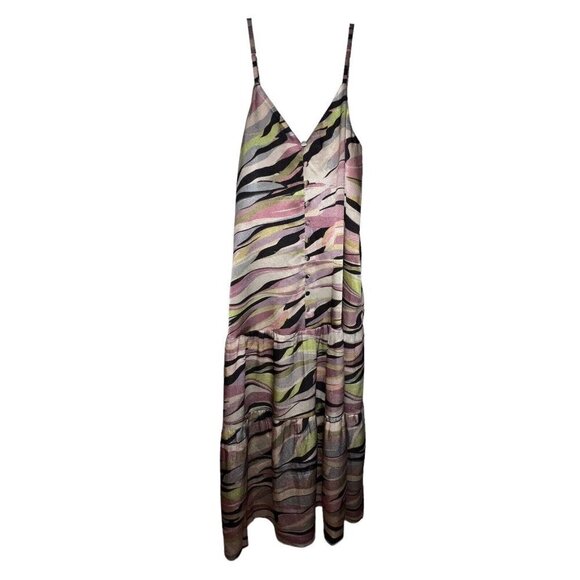 Ted Baker Warrenn Printed Button Through Cami Maxi Dress Dusky Pink US XS ( 1 ) - Picture 2 of 12